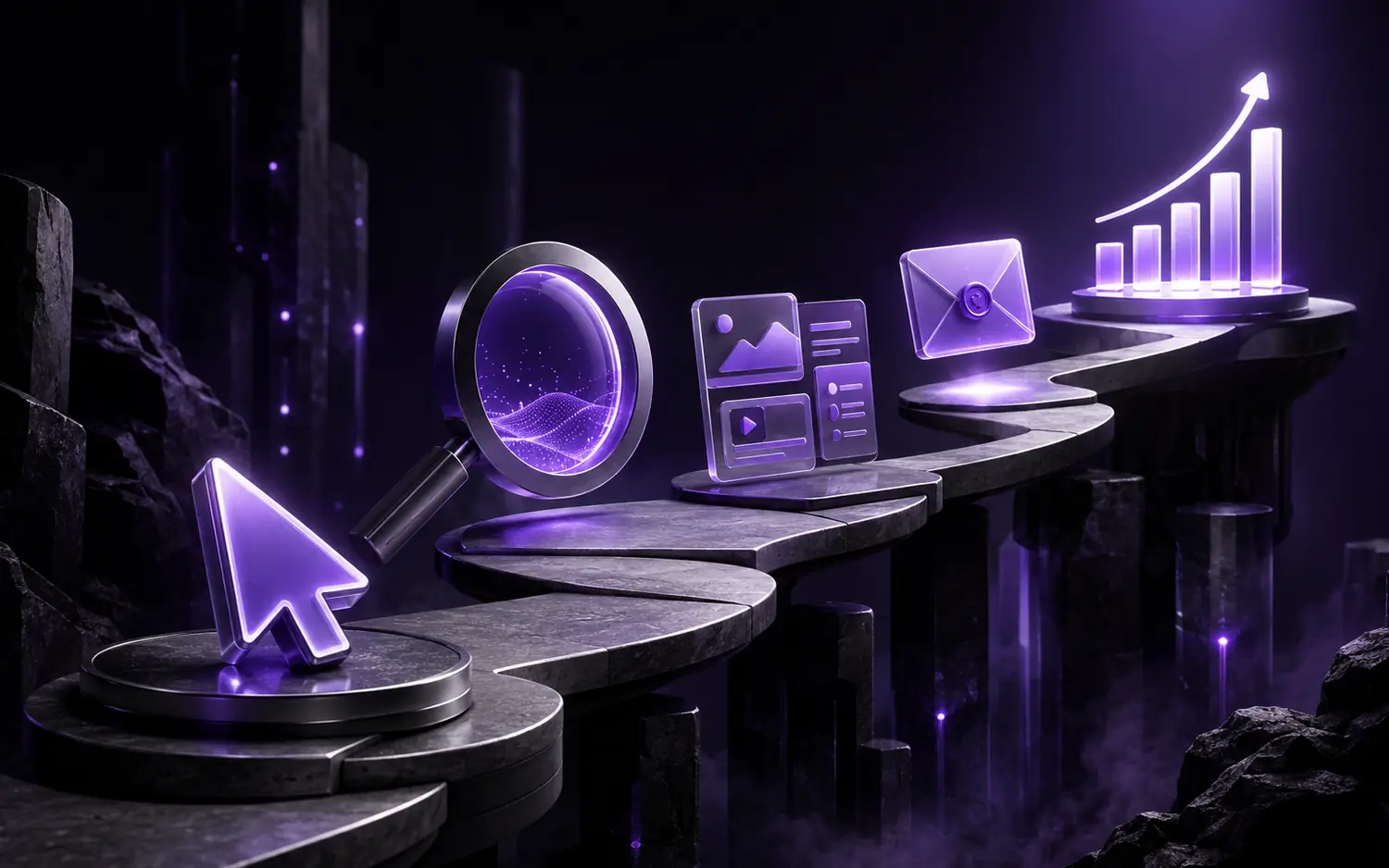 3D beginner pathway through digital marketing
