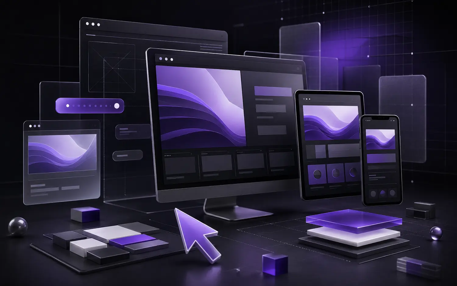 3D website design visual