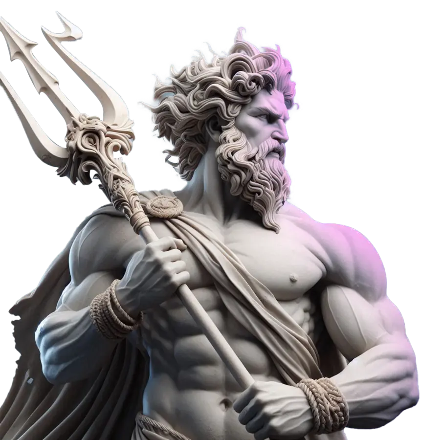 Poseidon, the WellMax brand character